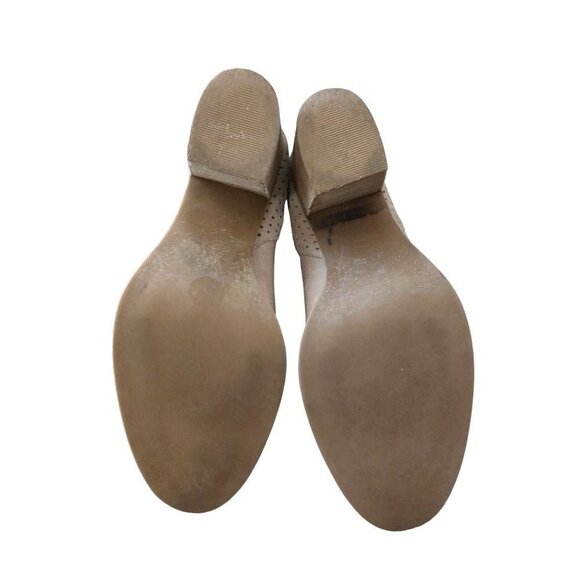 Steve Madden Womens 8 Ankle Boot Slip On Heel Suede Leather Tan - Picture 7 of 9